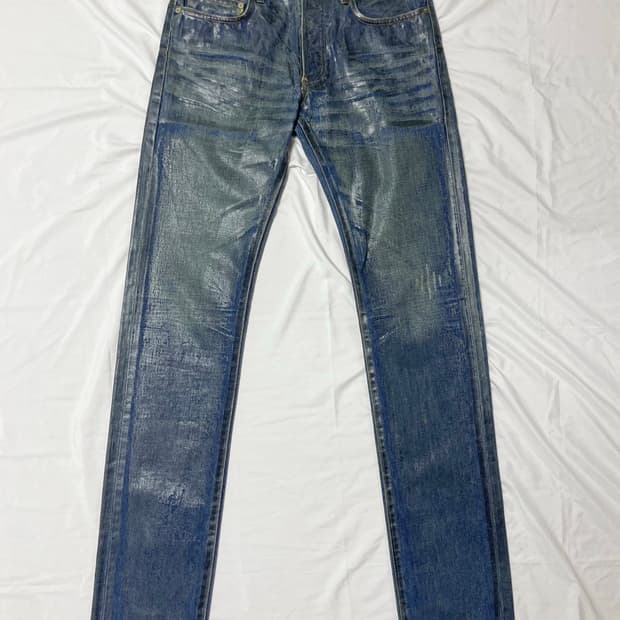 디올옴므 aw08 blue luster denim