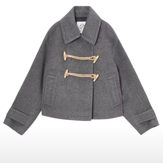 엣코너 캐시미어블랜드 크롭코트