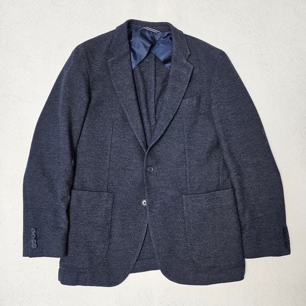 48 타미힐피거 남성 테일러드 울혼방 블레이저