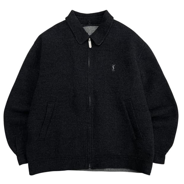 입생로랑 딥 차콜 카라 자켓 105