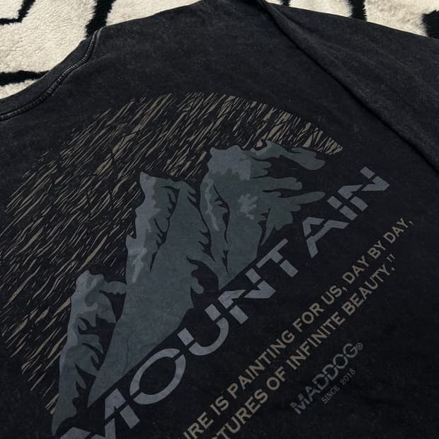 [XL]빈티지 매드독 피그먼트 긴팔 티