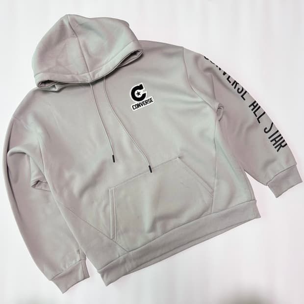 컨버스(CONVERSE) 올스타 사이드 로고 그래픽 후드티