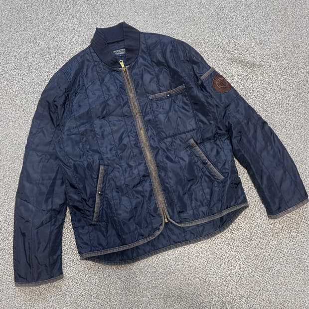 폴로랄프로렌 퀄팅 자켓 네이비