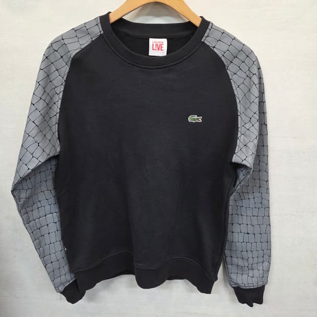 라코스테 라이브 레더 래글런 맨투맨 대략 s m