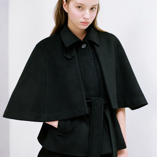 더티스 케이프 울 발마칸 케이프 블랙 S