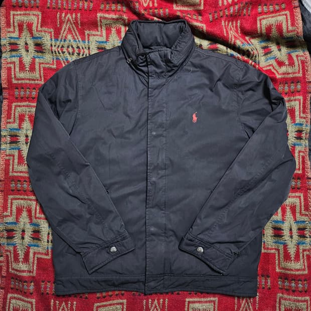 폴로랄프로렌 블랙 폴리쉘 점퍼