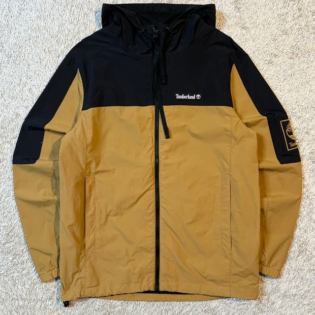 희귀) 팀버랜드 TIMBERLAND 백로고 배색 바람막이 자켓