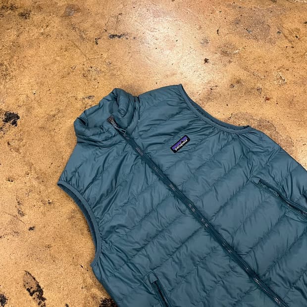 [정품/S] 파타고니아 다운 패딩 조끼 블루 b10