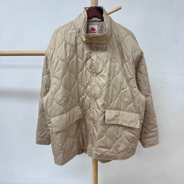 (새상품) 카파 KAPPA 오버핏 퀼팅 파카 점퍼 XL J26