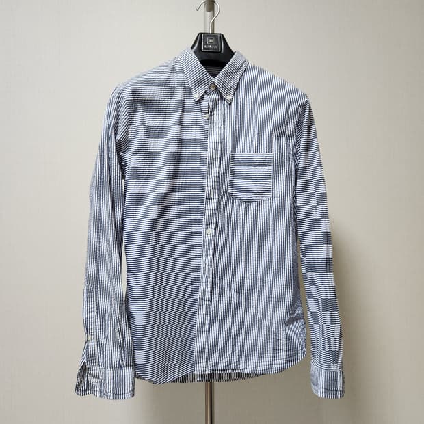 브룩스브라더스 시어서커 스트라이프 긴팔 셔츠L