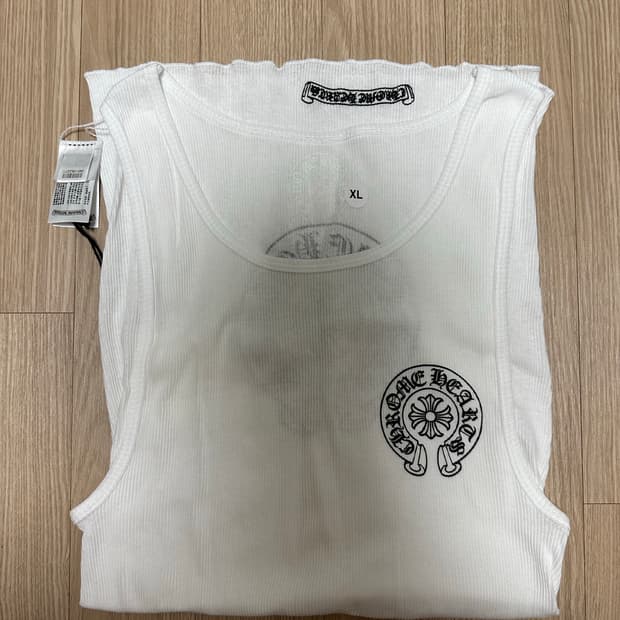 크롬하츠 홀스슈 나시 화이트 XL 새상품