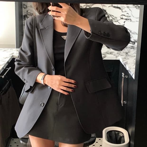 [새 상품] 쥬드마켓 럭스라인 자켓 셋업m