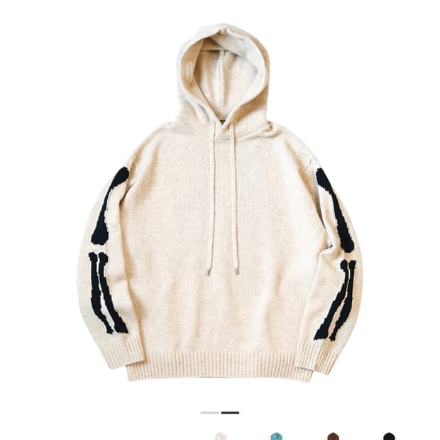 캐피탈 5G 울 본 후드 스웨터 키나리