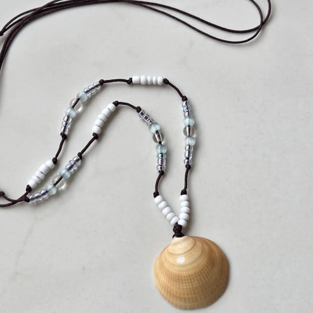 [Handmade] shell 비즈목걸이 