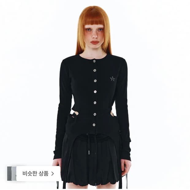 와이이이엘 yeel BELT-STRAP CARDIGAN BLACK