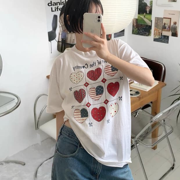 프린팅 1/2 티셔츠 (Man M)