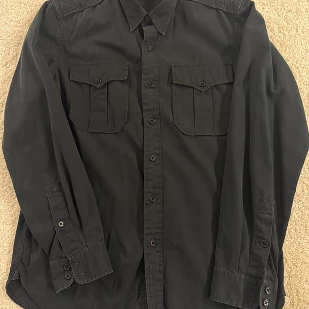 Rrl 가먼트다이 밀리터리 셔츠 ( L size )