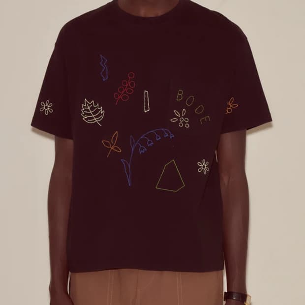 [M,L]보디 BODE Embroidered Field Guide 티셔츠