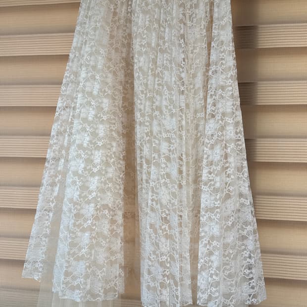 레이스 롱 스커트