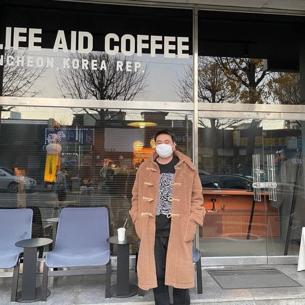 Bowwow 카멜 더플코트 L 사이즈