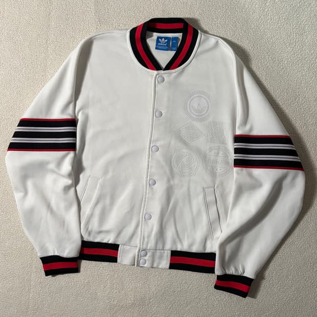 아디다스 테니스 로고 화이트 져지