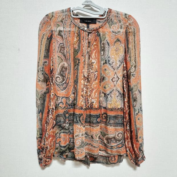 이자벨마랑 실크100% 시스루 블라우스 (55/표기36) 상태최상