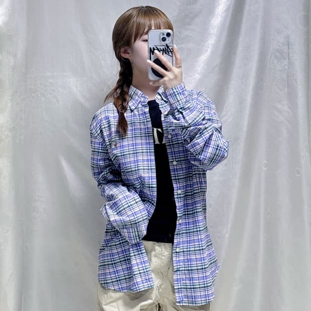 폴로 랄프로렌 멀티포니 체크셔츠 