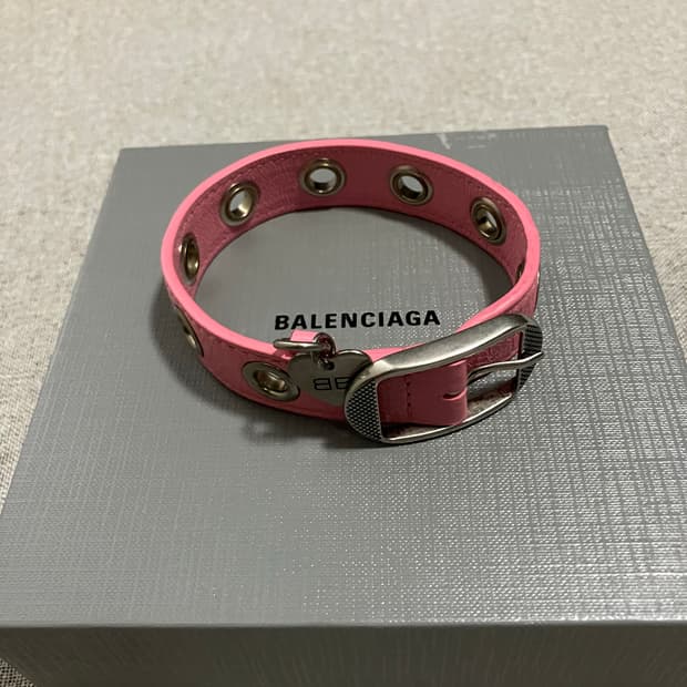 [M] 발렌시아가 르카골 팔찌 핑크