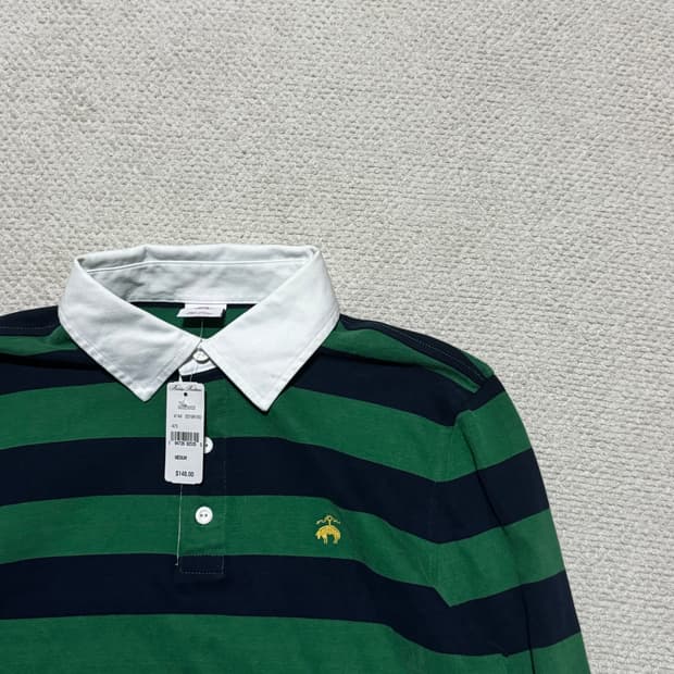 Brooks Brothers 브룩스브라더스 스트라이프 럭비티 M 새상품