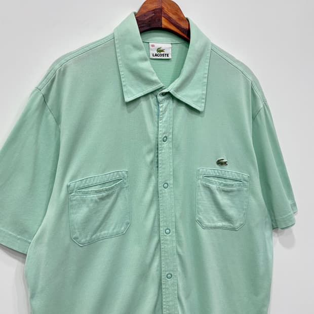 Lacoste 반소매 오픈 티셔츠 