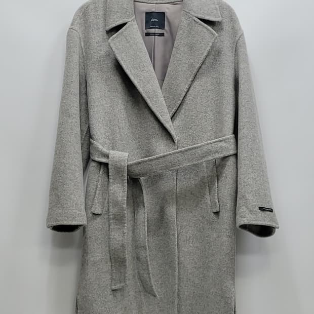 Roem 로엠 핸드메이드 모 100% 벨티드 코트 / 여 85 그레이
z