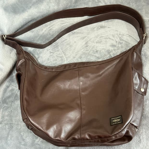 포터 프리스타일 숄더백 브라운