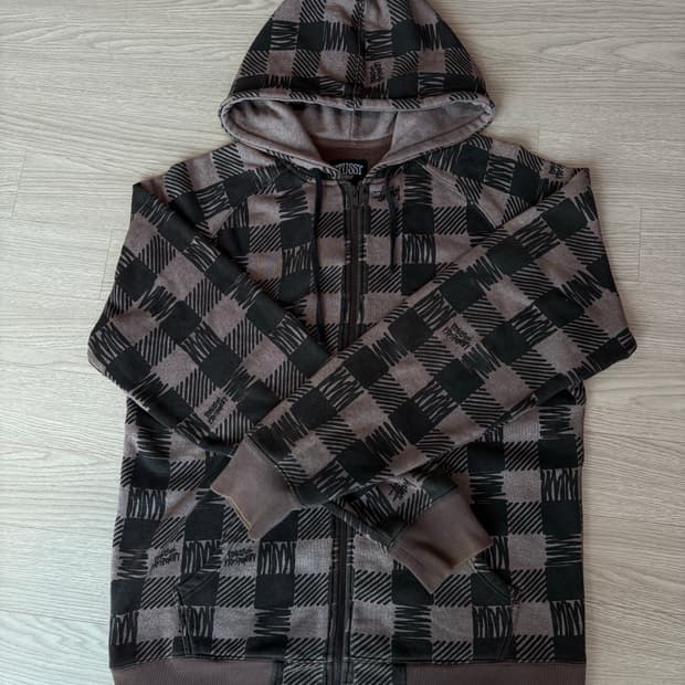 00s STUSSY PEACE AND PROSPERITY ZIP UP