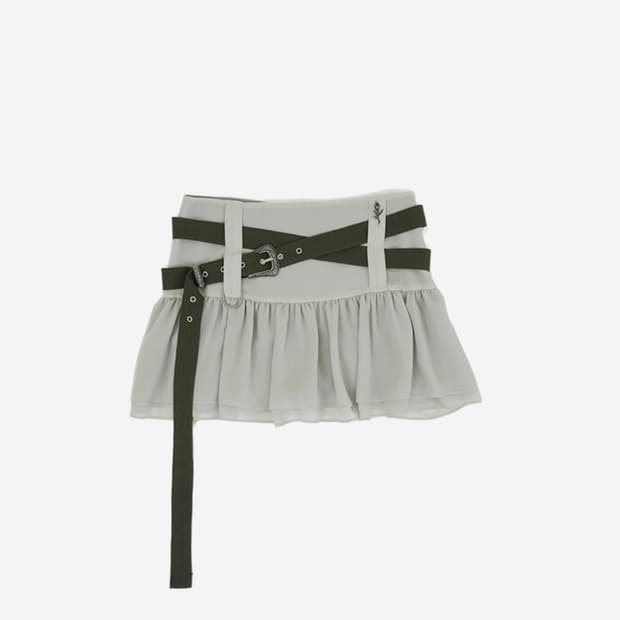 elfelfelf archives western skirt (페일 그린)