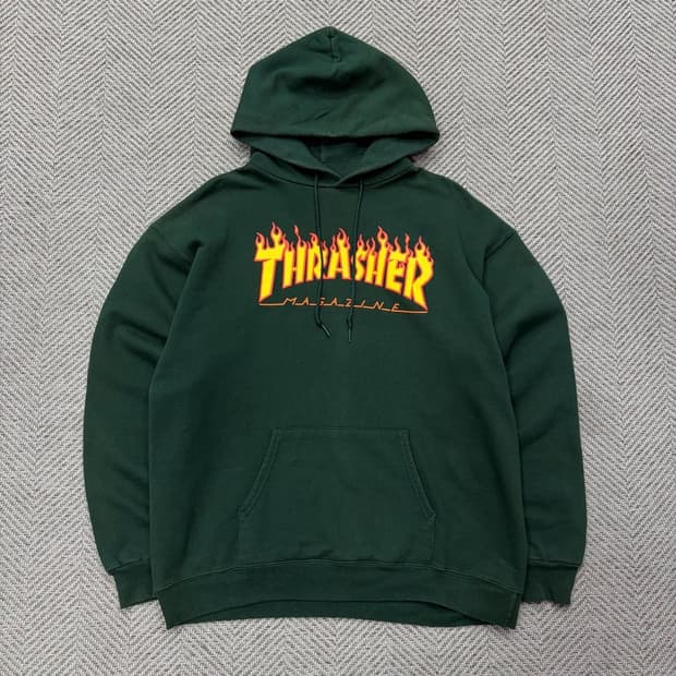 트레셔 빅로고 후드티 v2777