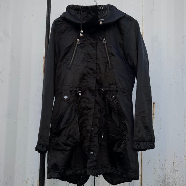 Black Utility Long Jacket 