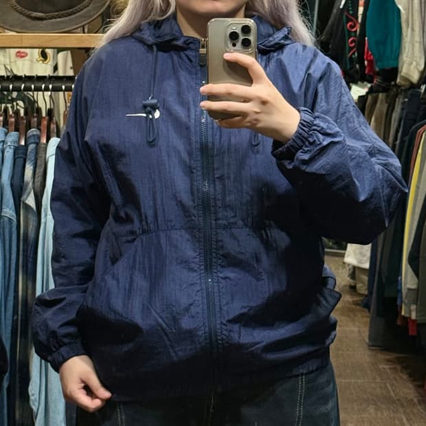 [HI] 나이키 바람막이 네이비