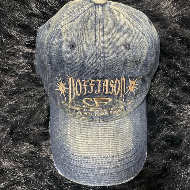 도프제이슨 빈티지 워시드 데님 볼캡 INDIGO