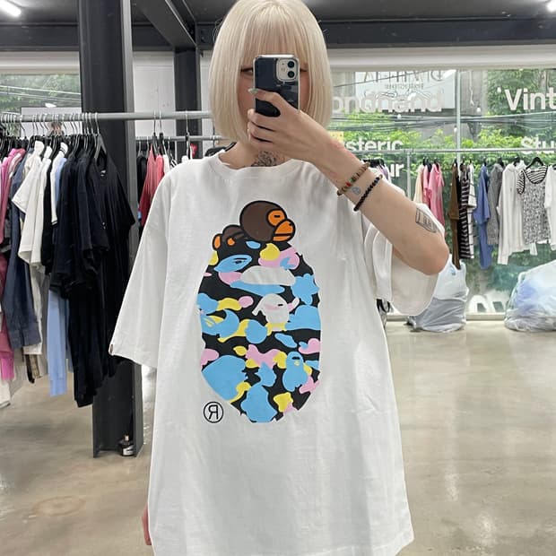 배애프 뉴 멀티 카모 마일로 반팔 티셔츠