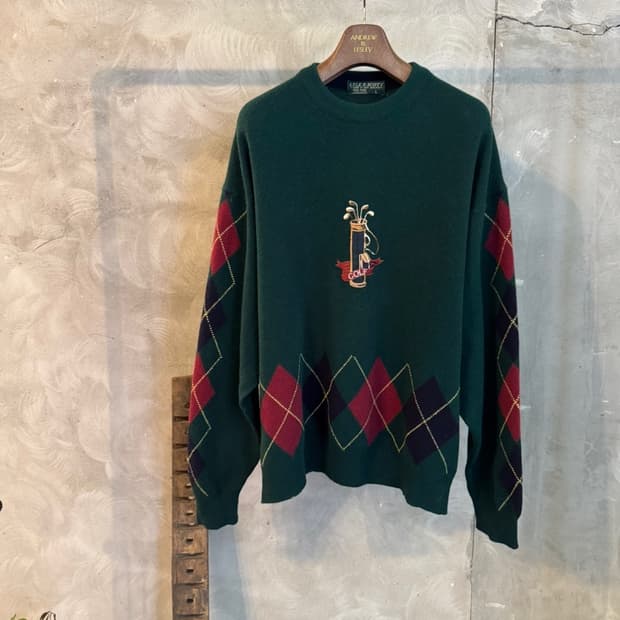 라일앤스콧 램스울 그래픽 니트 100~105