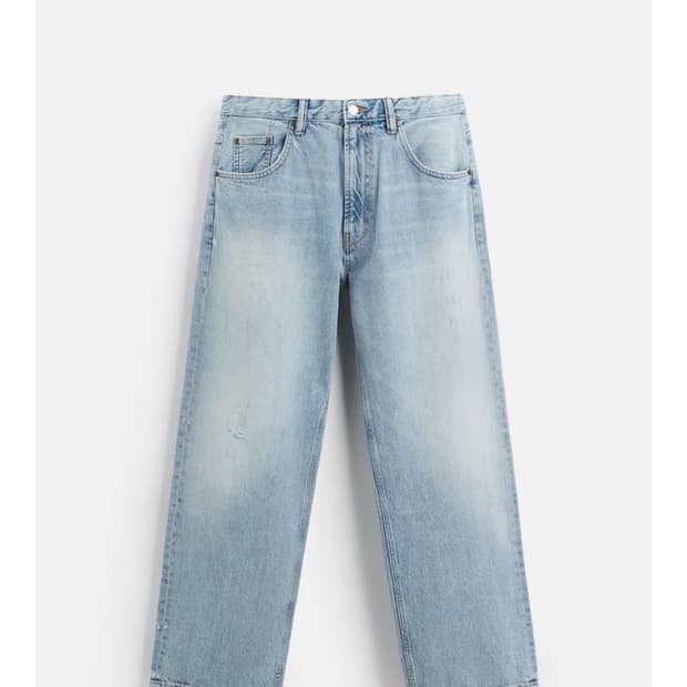 자라 Jeans Baggy Fit 라이트 블루 32