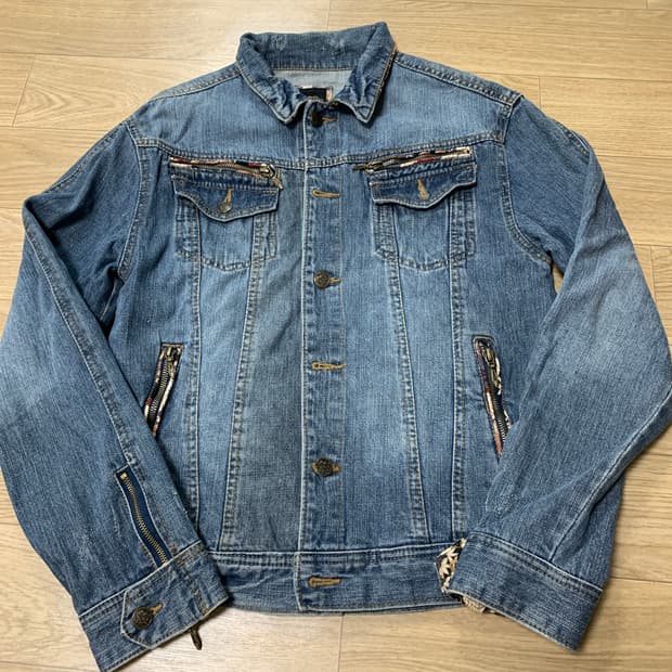 L-95)미야비 무수비 오리엔탈 데님 자켓