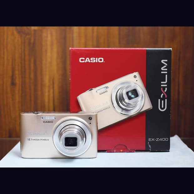 레어<한글><준 민트급> 카시오 엑슬림 z400 풀박스 빈티지 디카