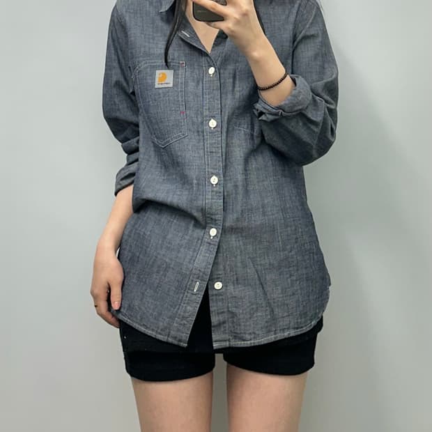 칼하트 wip 샴브레이 데님 셔츠