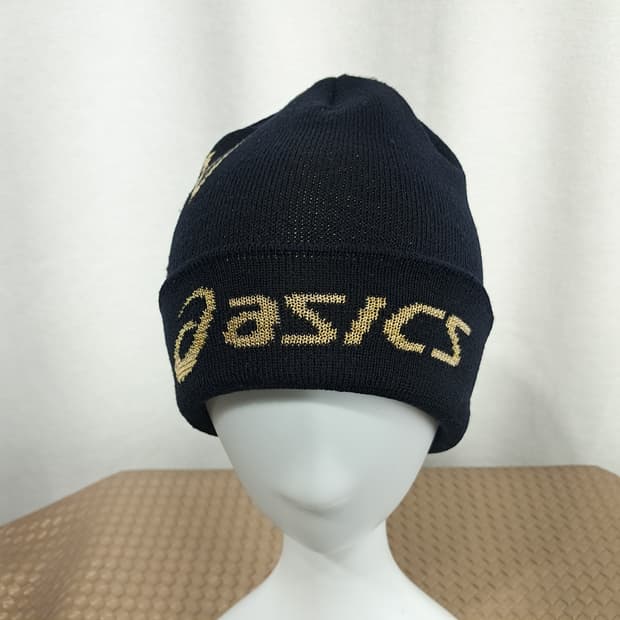 Vintage ASICS Logo Knit Beanie P1997