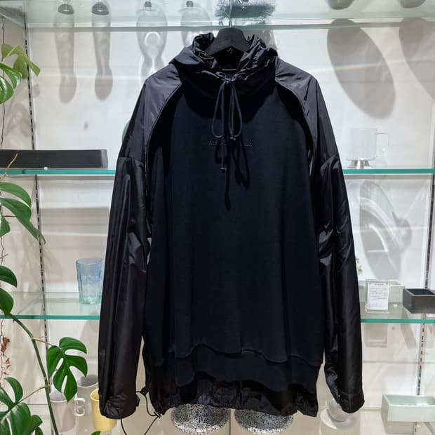 준지 layered hoodie