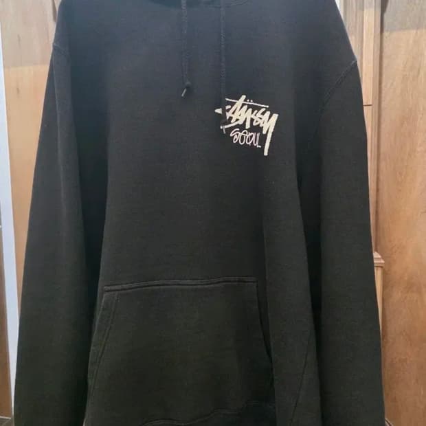 스투시 서울 후드티 블랙 XL사이즈 구형