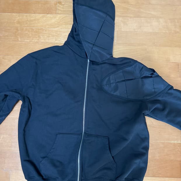 kangjungseok thorn hoodie black 2size