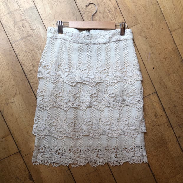 Crochet midi skirt