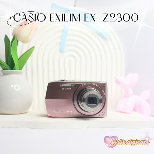 르세라핌+아일릿!) 카시오 엑슬림 EX-Z2300 베이핑크